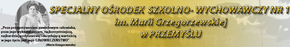 Specjalny O�rodek Szkolno- Wychowawczy Nr 1 im. Marii Grzegorzewskiej w Przemy�lu